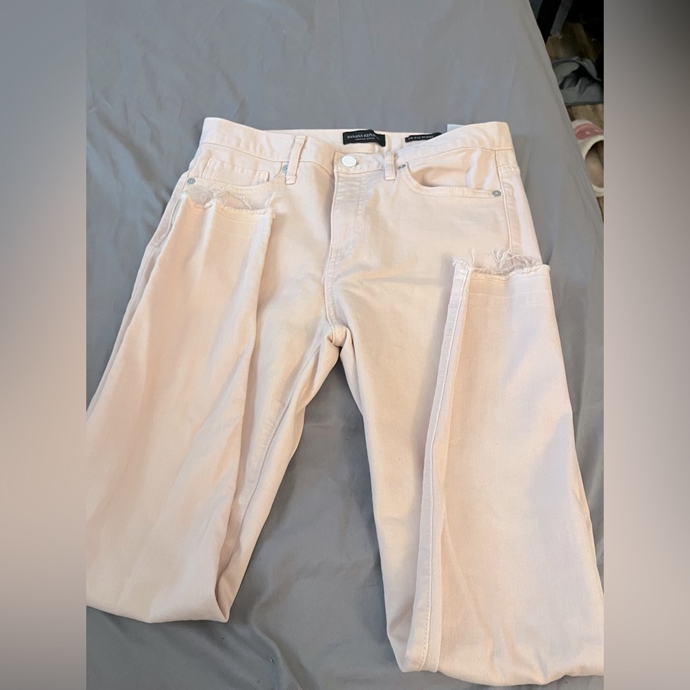 Banana Republic Light Pink Skinny Jeans
